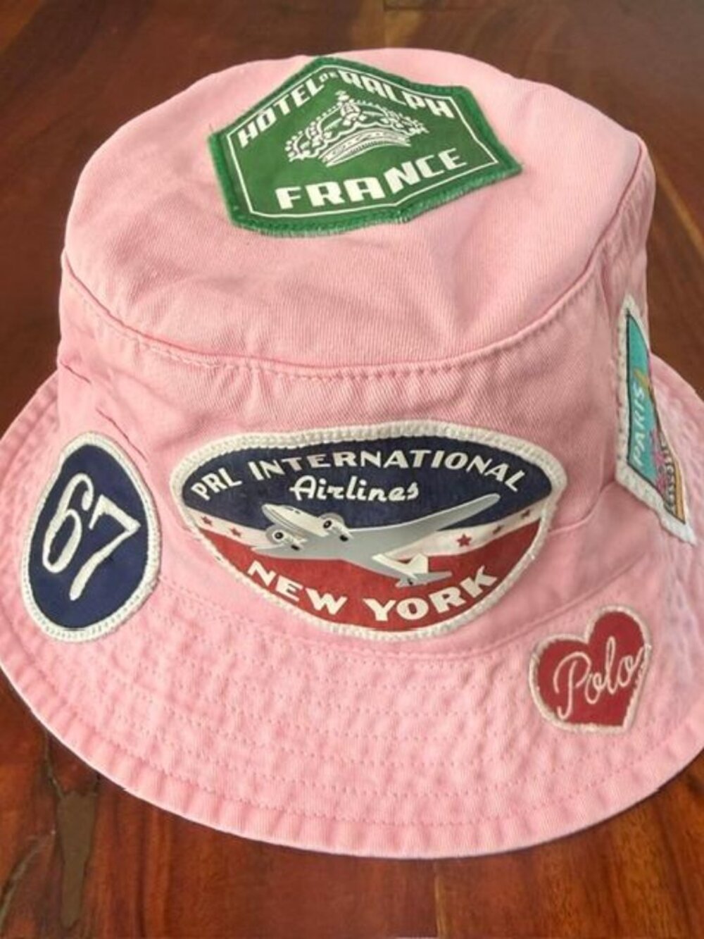 1 OF 1 NWT POLO RALPH LAUREN VTG STYLE PARIS BERET BEAR TRAVEL BUCKET HAT L/XL